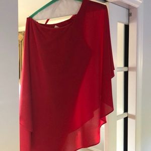 One should red mini dress